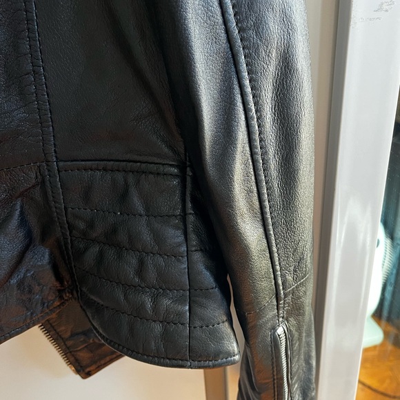 ASOS Barneys Original Clara Genuine Leather Jacket - Picture 5 of 7